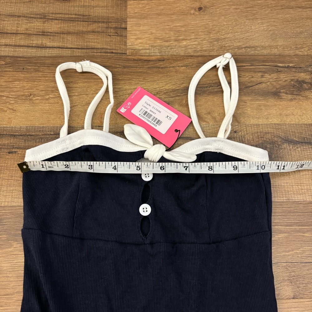 Edikted Baxter Button Front Ribbed Tank Top NWT - Picture 8 of 9